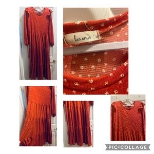 New Boho Boutique Long Sleeve Maxi Dress